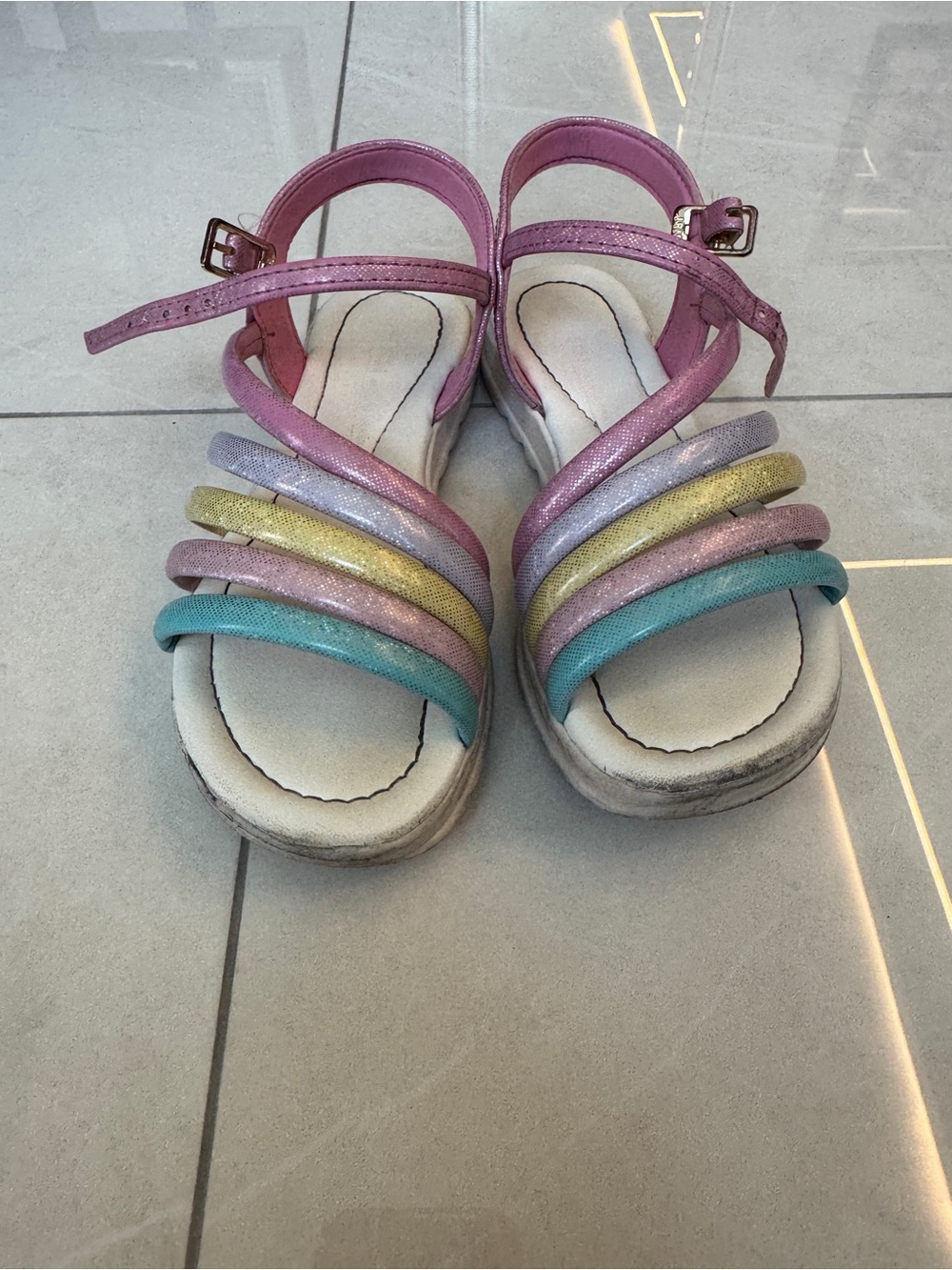 Calçados Bibi Mini Me Colour Glitter Sandals